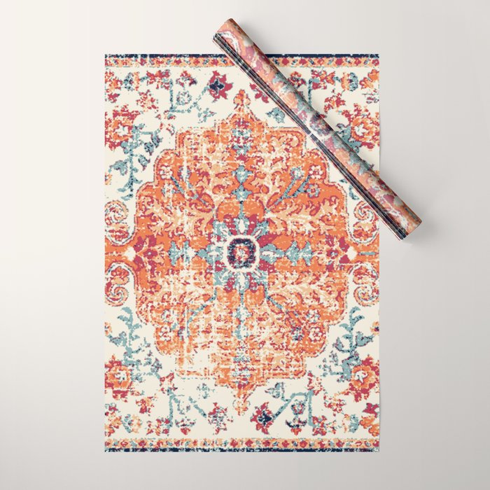 Southwest  Persian Carpet Print Wrapping Paper Gallery Image 1