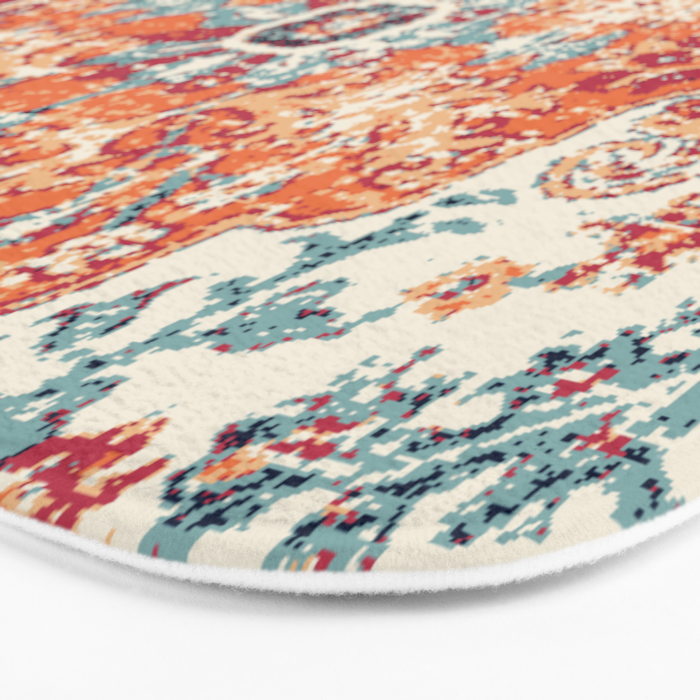 Southwest  Persian Carpet Print Bath Mat Gallery Image 3
