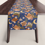Cozy Evening In Blue Table Runner Gallery Image 1