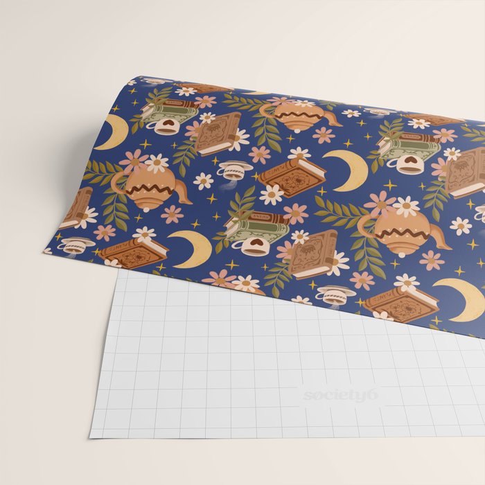 Cozy Evening In Blue Wrapping Paper Gallery Image 2