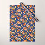 Cozy Evening In Blue Wrapping Paper Gallery Image 1