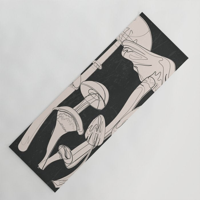 Abstract Mushrooms 7 Yoga Mat Gallery Image 1