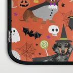 Dachshund dog breed halloween cute pattern doxie dachsie dog costumes Laptop Sleeve Gallery Image 3