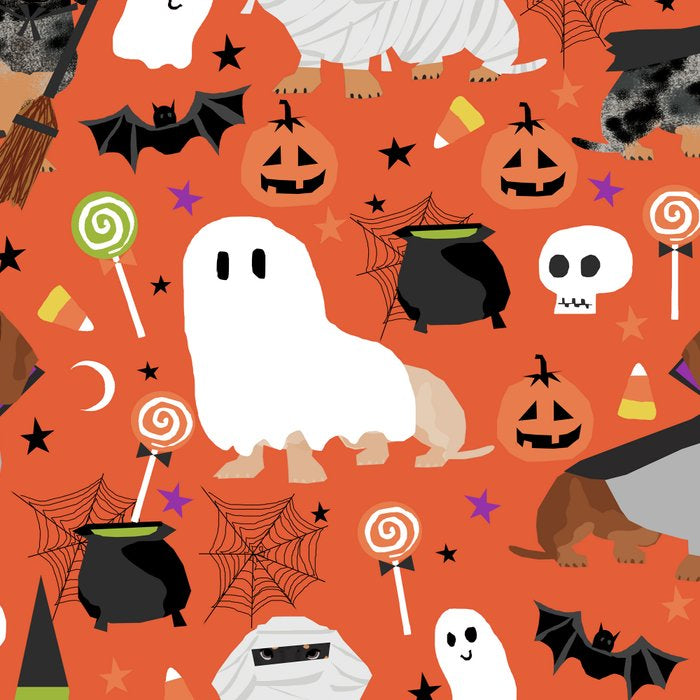 Dachshund dog breed halloween cute pattern doxie dachsie dog costumes Coffee Mug Gallery Image 2