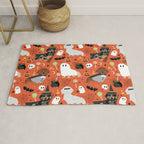 Dachshund dog breed halloween cute pattern doxie dachsie dog costumes Rug Gallery Image 1