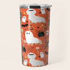Dachshund dog breed halloween cute pattern doxie dachsie dog costumes Travel Mug Gallery Image 1