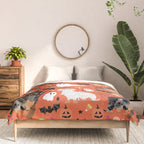 Dachshund dog breed halloween cute pattern doxie dachsie dog costumes Comforter Gallery Image 3