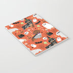 Dachshund dog breed halloween cute pattern doxie dachsie dog costumes Notebook Gallery Image 3