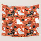 Dachshund dog breed halloween cute pattern doxie dachsie dog costumes Wall Tapestry Gallery Image 4