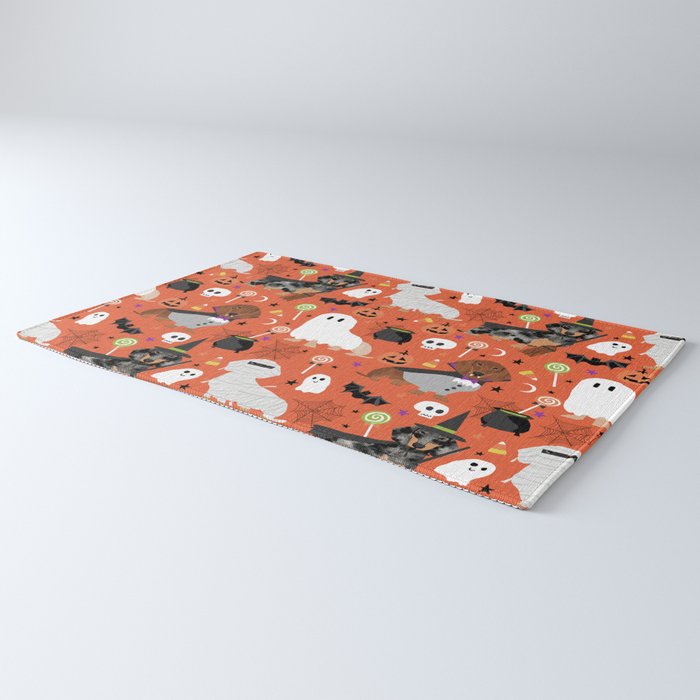 Dachshund dog breed halloween cute pattern doxie dachsie dog costumes Rug Gallery Image 3