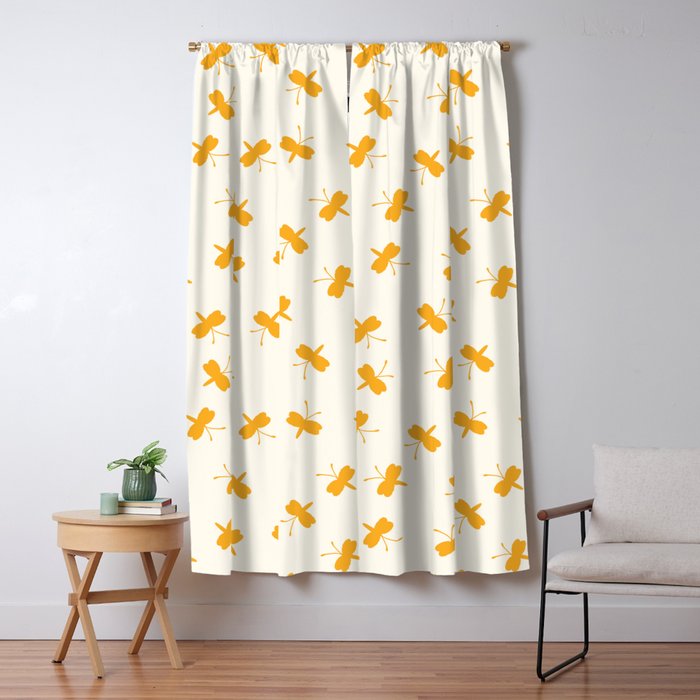 Dream Yellow Butterfly  Window Curtain Gallery Image 5