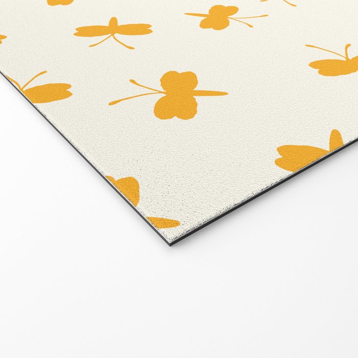 Dream Yellow Butterfly  Welcome Mat Gallery Image 2
