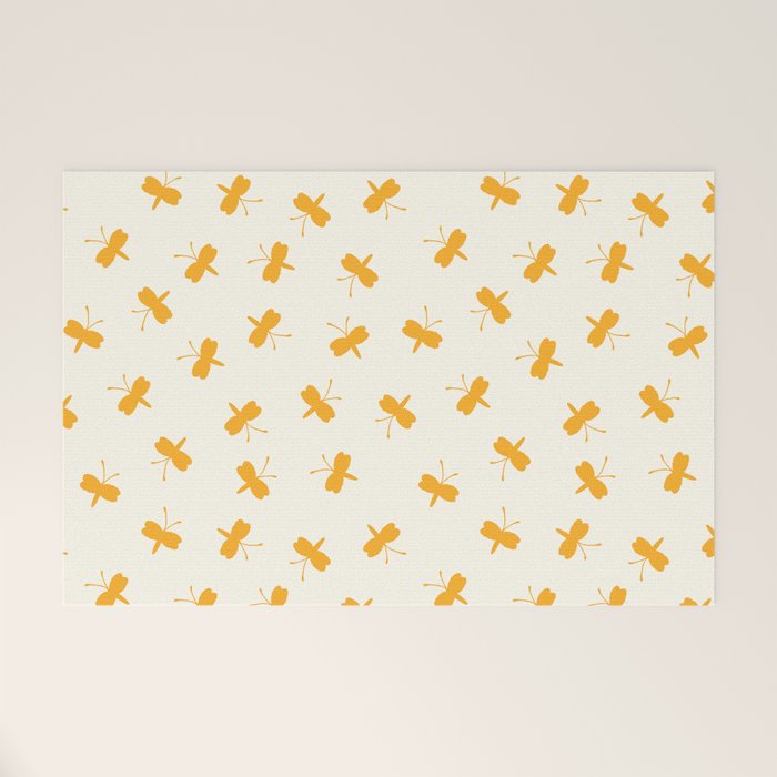 Dream Yellow Butterfly  Welcome Mat Gallery Image 1