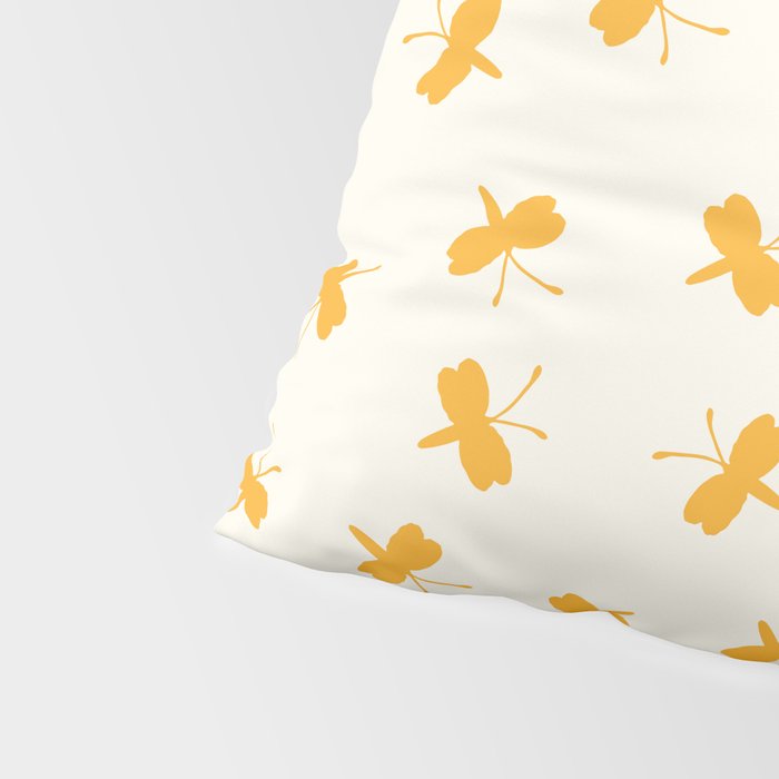 Dream Yellow Butterfly  Pillow Sham Gallery Image 4