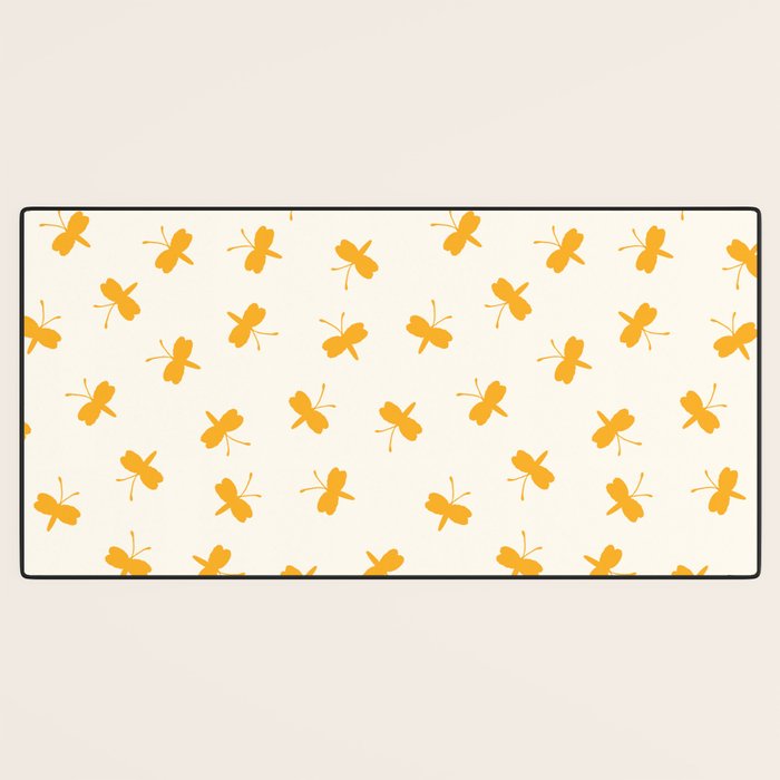 Dream Yellow Butterfly  Desk Mat Gallery Image 3