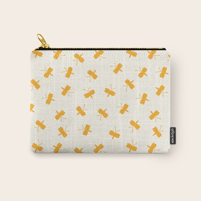 Dream Yellow Butterfly  Carry All Pouch Gallery Image 1