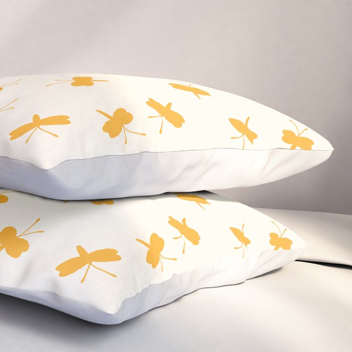 Dream Yellow Butterfly  Pillow Sham Gallery Image 3