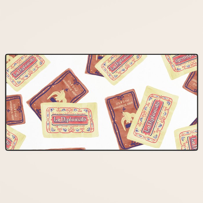 le dip washington dc matchbook print Desk Mat Gallery Image 3