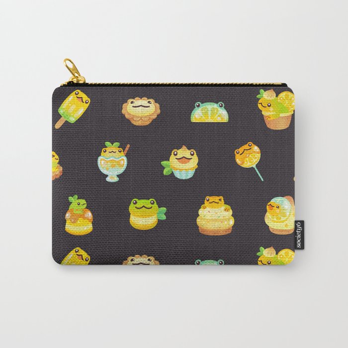 Sweet Lemon frog - dark Carry All Pouch Gallery Image 1