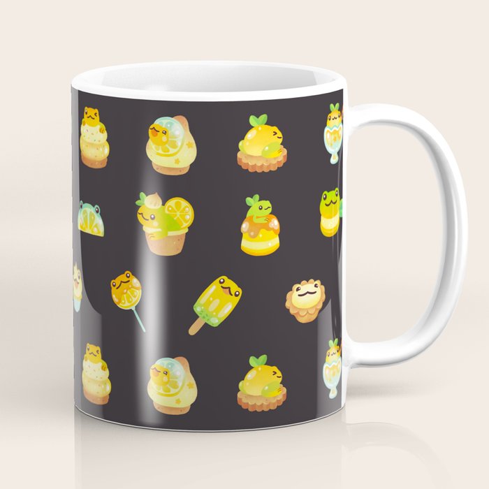 Sweet Lemon frog - dark Coffee Mug Gallery Image 1