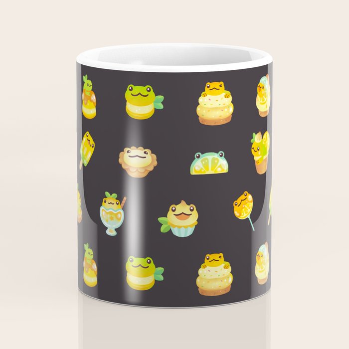 Sweet Lemon frog - dark Coffee Mug Gallery Image 4