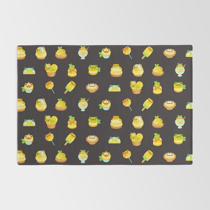 Sweet Lemon frog - dark Rug Gallery Image 2