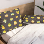 Sweet Lemon frog - dark Pillow Sham Gallery Image 2