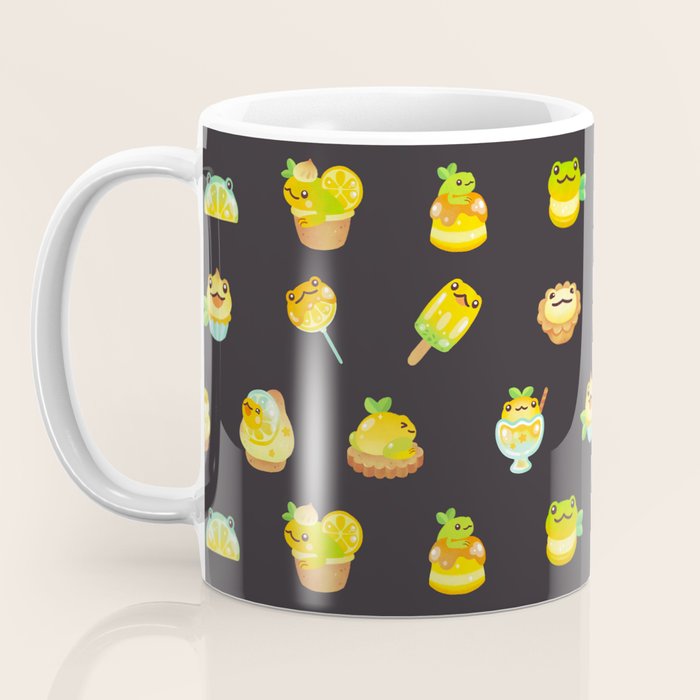 Sweet Lemon frog - dark Coffee Mug Gallery Image 3