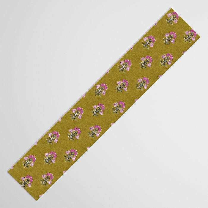 Block pink floral  Table Runner Gallery Image 3