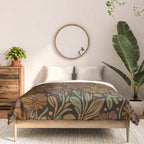 Eternal Summer Block Print Countryside Vibes Flower Garden Marigold Comforter Gallery Image 3