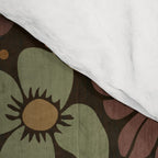Eternal Summer Block Print Countryside Vibes Flower Garden Marigold Comforter Gallery Image 4