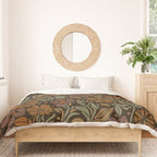Eternal Summer Block Print Countryside Vibes Flower Garden Marigold Duvet Cover Gallery Image 3