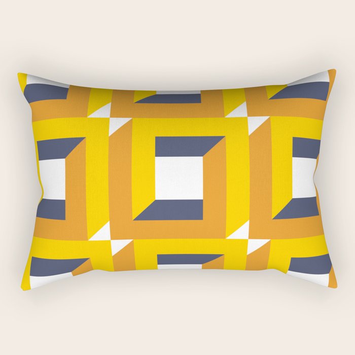 Modern Geometric 74C Rectangular Pillow Gallery Image 2