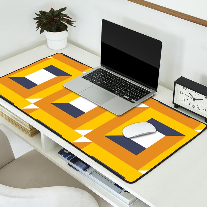 Modern Geometric 74C Desk Mat Gallery Image 2