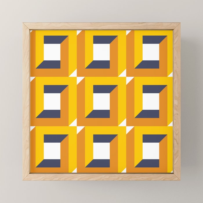 Modern Geometric 74C Mini Art Print Gallery Image 1