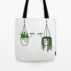 Hippie and Punk plants Tote Bag Gallery Image 1