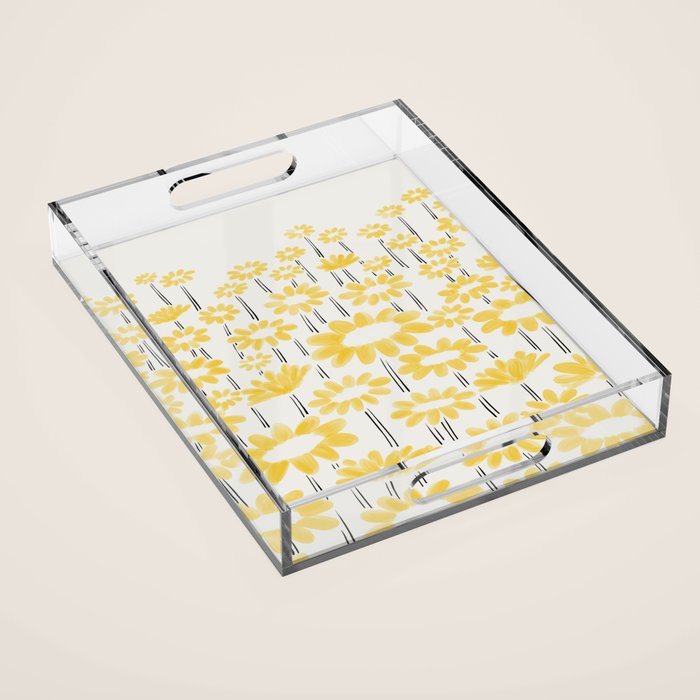 Sunflower Field Acrylic Tray Gallery Image 1