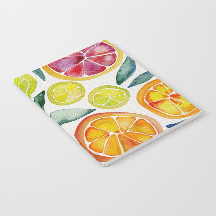 Sliced Citrus Watercolor Notebook Gallery Image 1