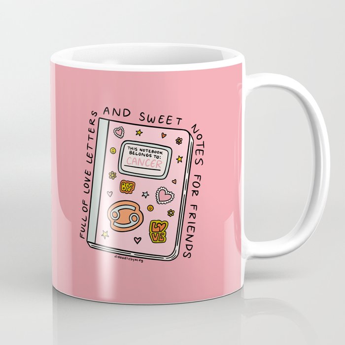 Cancer Zodiac Notebook Coffee Mug Gallery Image 1