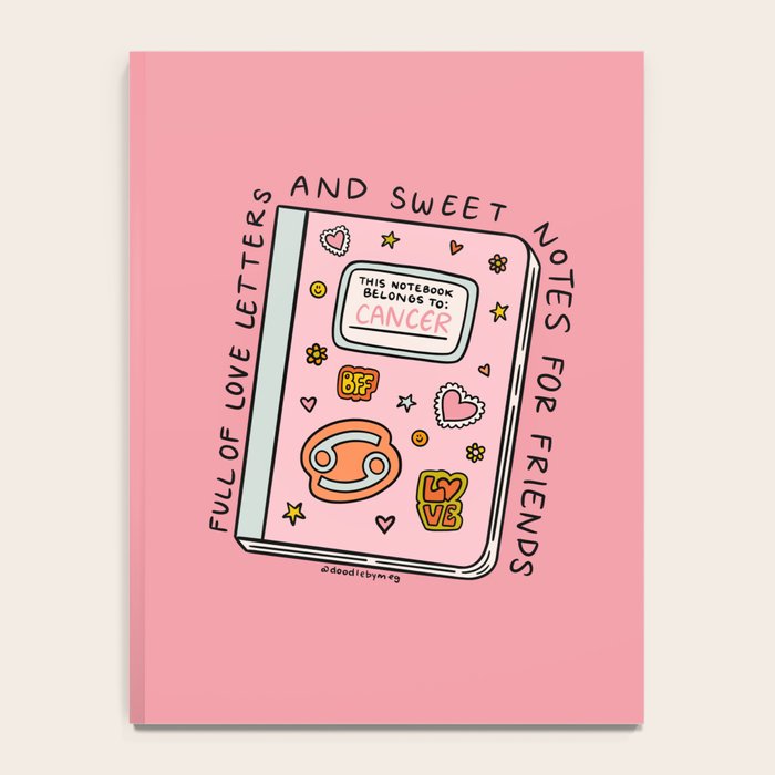 Cancer Zodiac Notebook Notebook Gallery Image 4