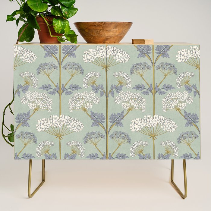 Vintage Sage Floral Credenza Gallery Image 1
