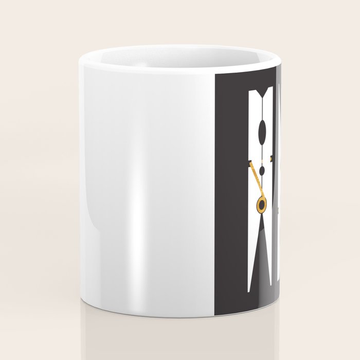 Laundry Clothespins - Gold, Black and White Coffee Mug Gallery Image 4