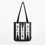 Laundry Clothespins - Gold, Black and White Tote Bag Gallery Image 2