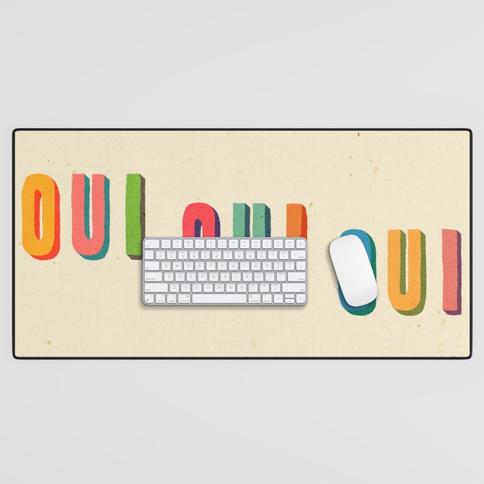 Oui oui oui Desk Mat Gallery Image 1