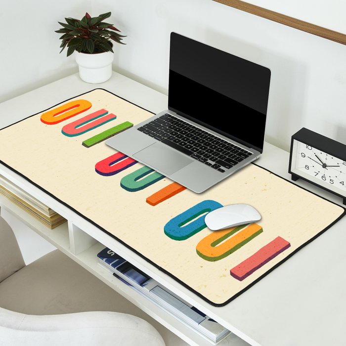 Oui oui oui Desk Mat Gallery Image 2