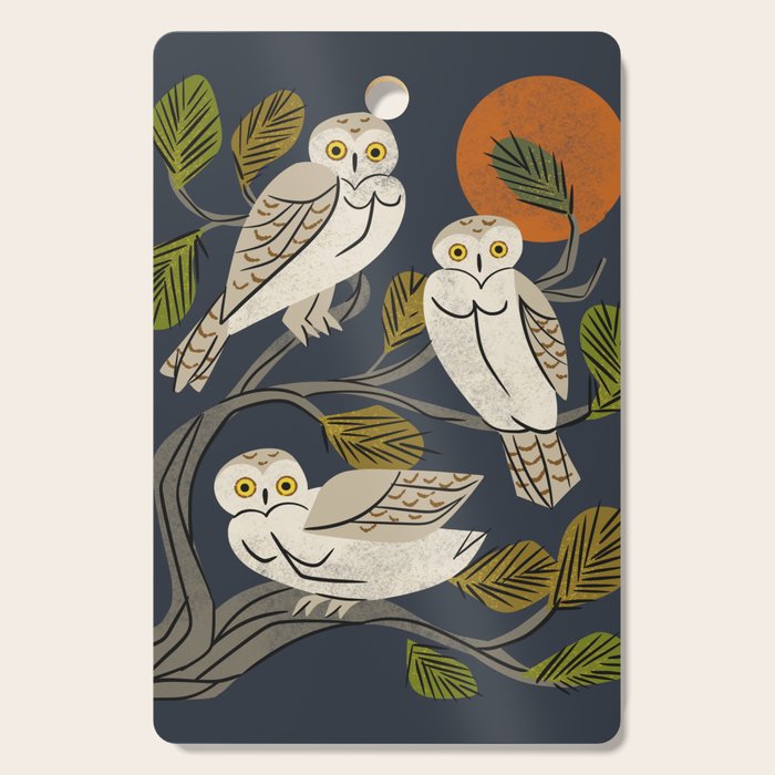Midnight Owl Tree Cutting Board Gallery Image 1