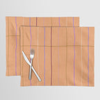 Textured Picnic Pattern in Calm Peach Placemat Gallery Image 1