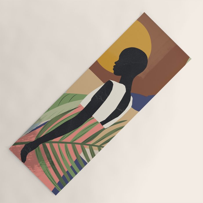Tropical Girl 2 Yoga Mat Gallery Image 1