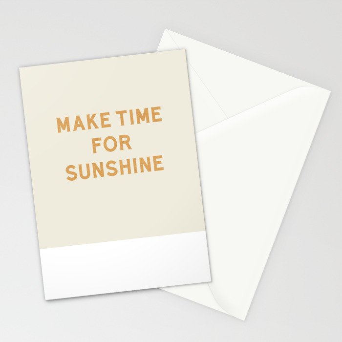 Make Time For Sunshine Stationery Card Gallery Image 2