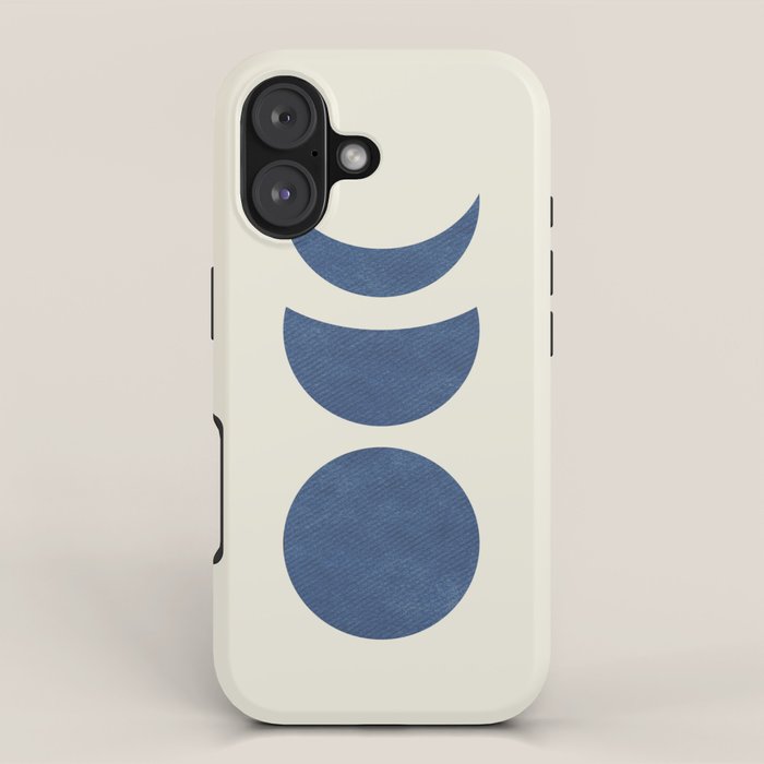 Lunar Phase - Blue iPhone Case Gallery Image 1